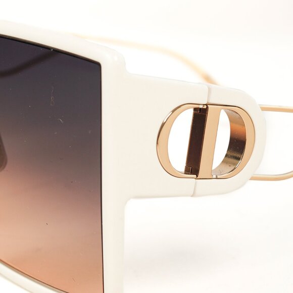 Dior 30Montaigne SU 95B2 White CD Geometric-Square Sunglasses - Picture 8 of 12